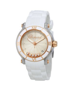 Chopard Happy Sport White Rubber Gold and Steel
