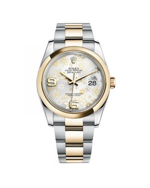 Rolex Oyster Perpetual Datejust 36 Floral Bicolor