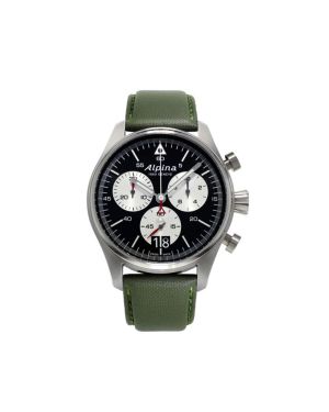 Alpina Startimer Pilot Military Green Big Date Chronograph 