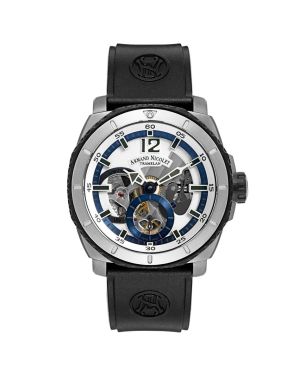 Armand Nicolet L09 Small Seconds blue skeleton dial