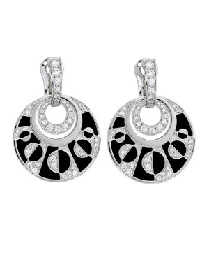 Earrings Bulgari - Intarsio Onyx and Diamonds