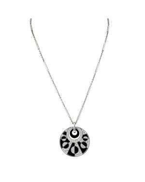 Necklace with Pendant Bulgari - Intarsio Onyx and Diamonds