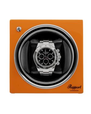 Watch winder EvoCube from Rapport for 1 Watch orange