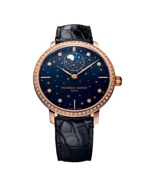 Frederique Constant Slimline Moonphase Manufacture Stars gold plated
