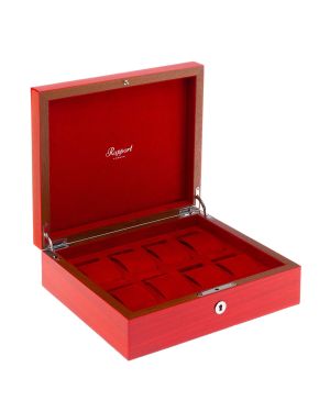 Heritage Watch Box from Rapport for 8 Watches red